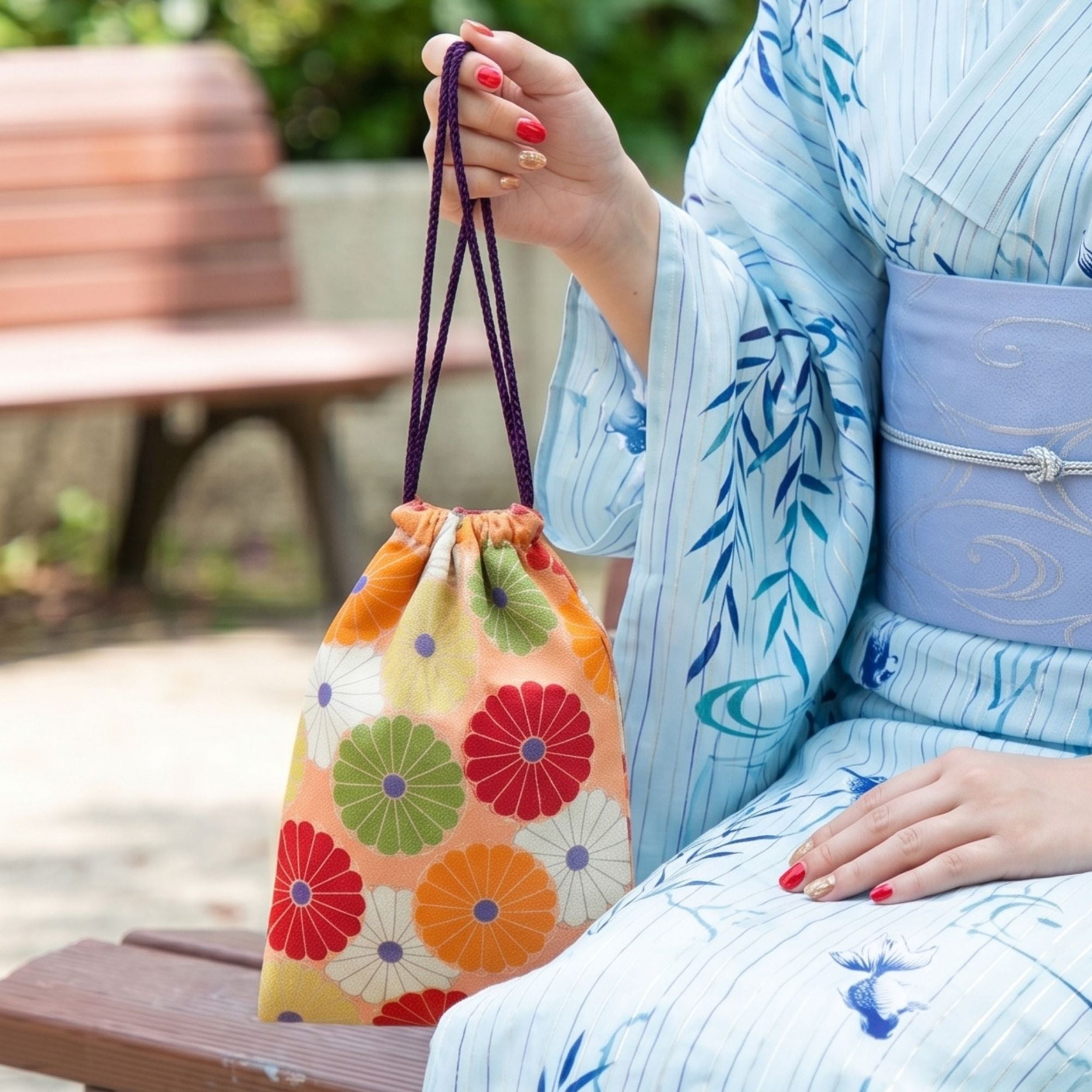 のレン 巾着袋 菊華