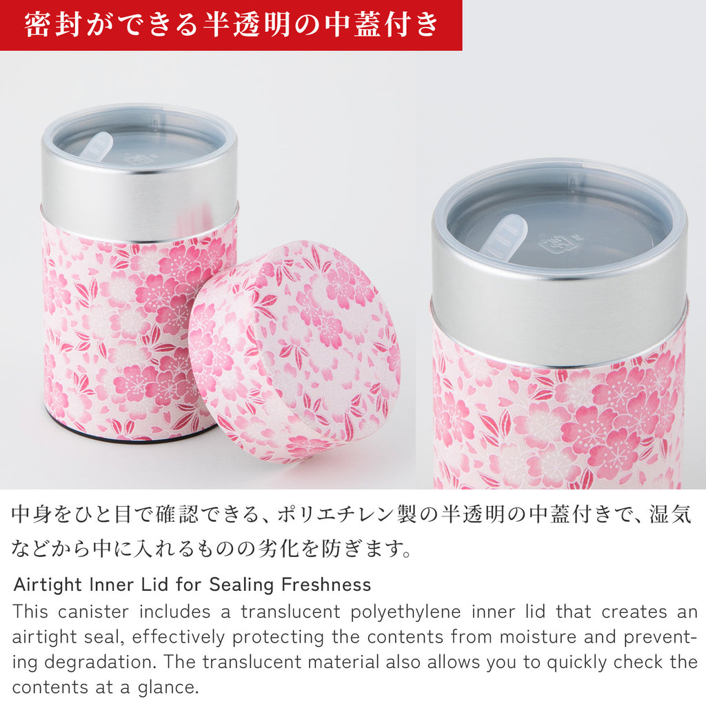 Yuzen washi tea caddy 100g