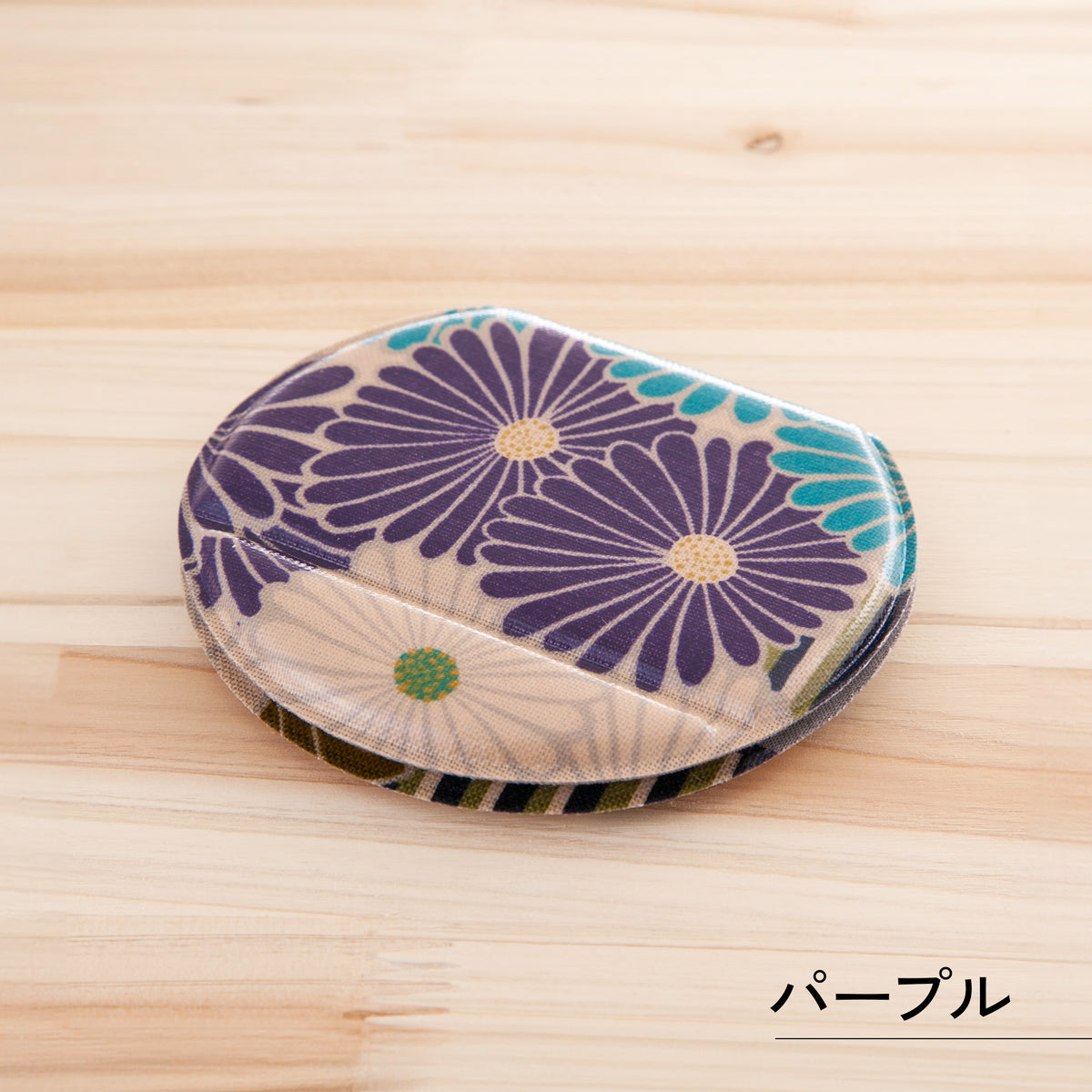 のレン スタンドミラー レトロフラワー / 折り畳み式 卓上鏡