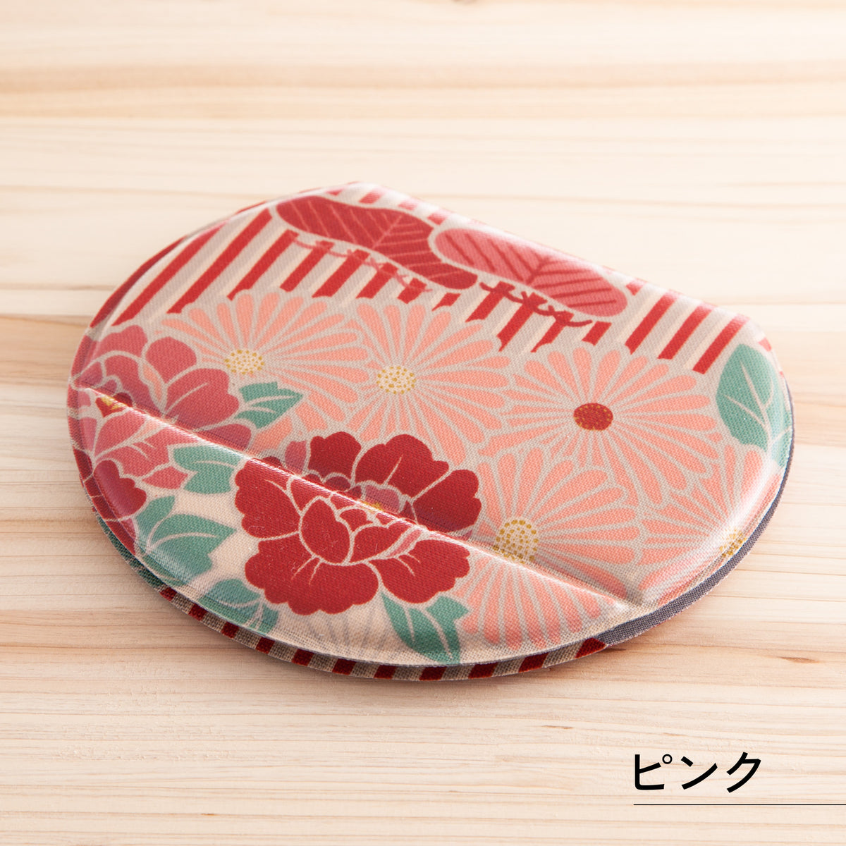 のレン スタンドミラー レトロフラワー 大 / 折り畳み式 卓上鏡