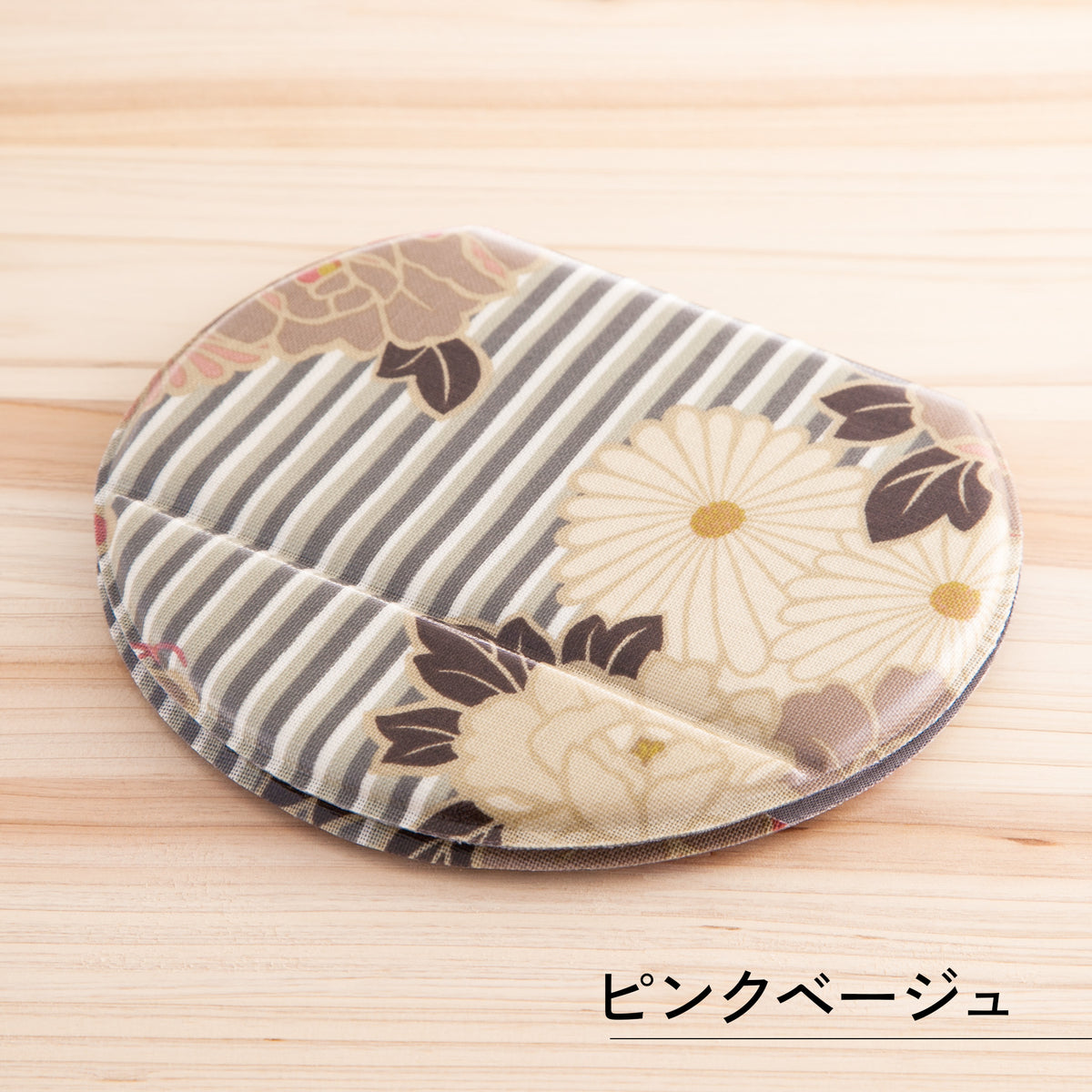 のレン スタンドミラー レトロフラワー 大 / 折り畳み式 卓上鏡