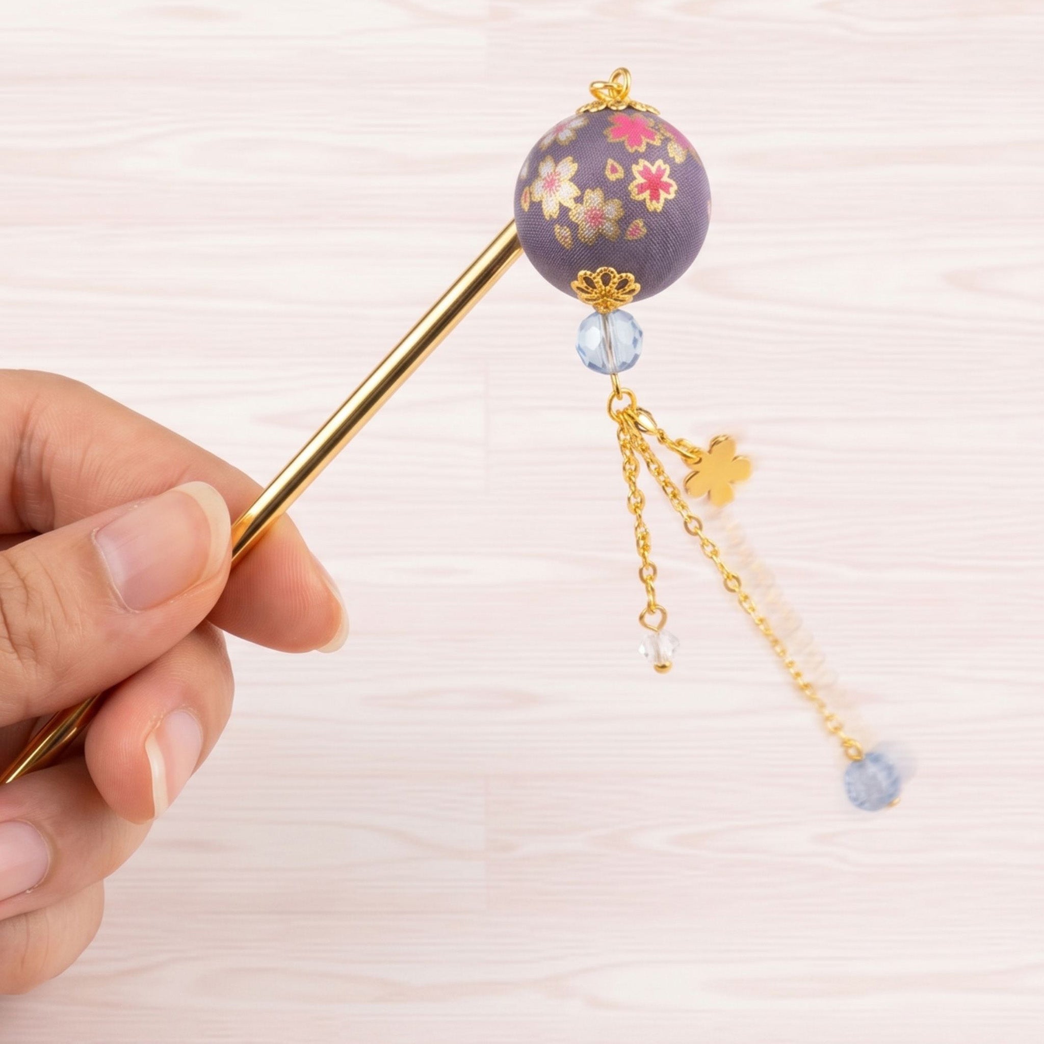 のレン 桜玉 かんざし / 1本挿し ヘアアクセサリー