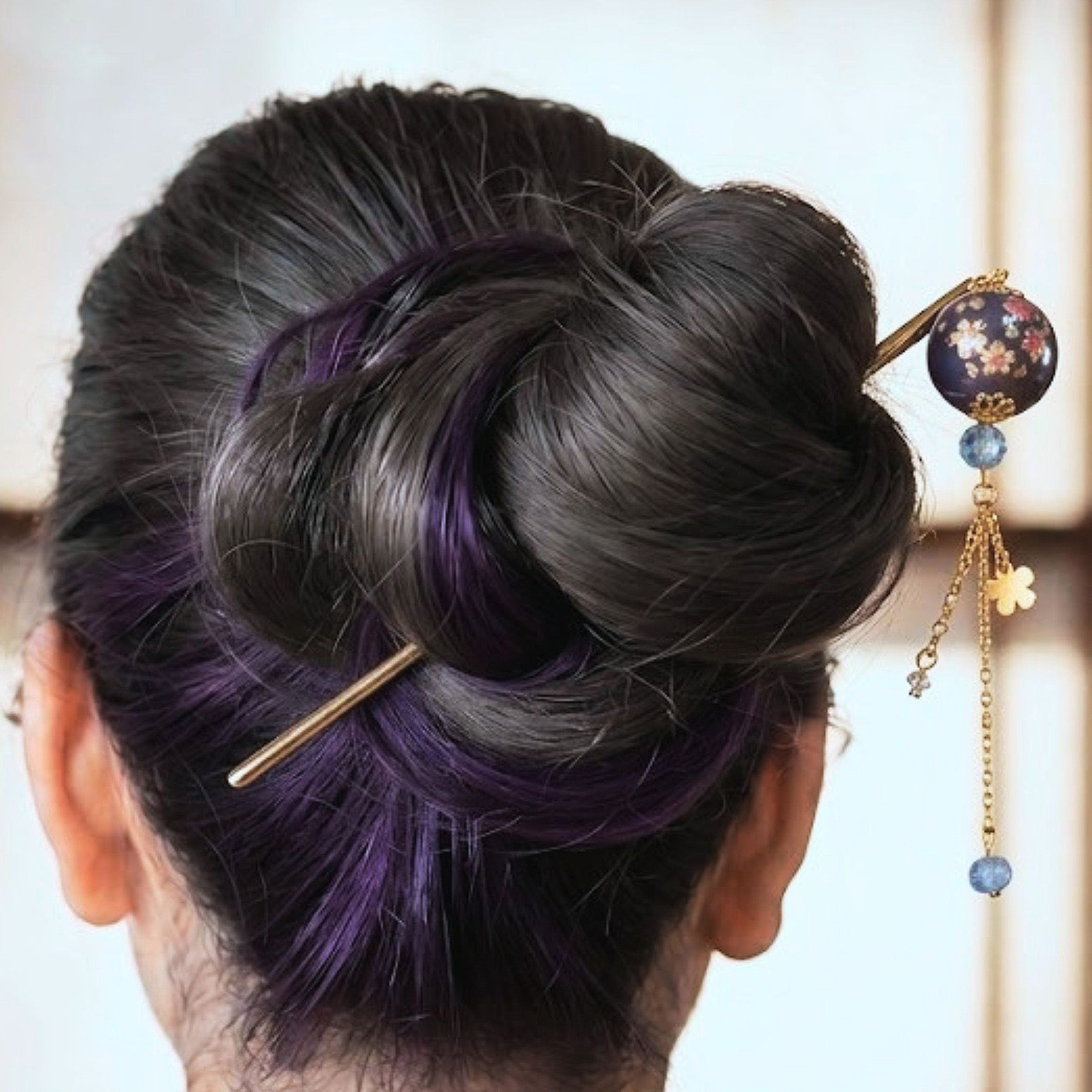 のレン 桜玉 かんざし / 1本挿し ヘアアクセサリー