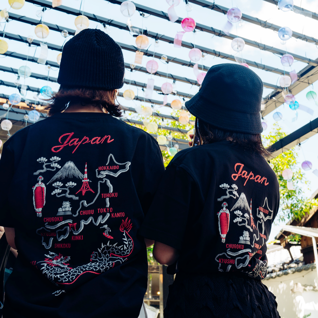 シジュウナナ JAPAN MAP Tシャツ ｜ M〜XL