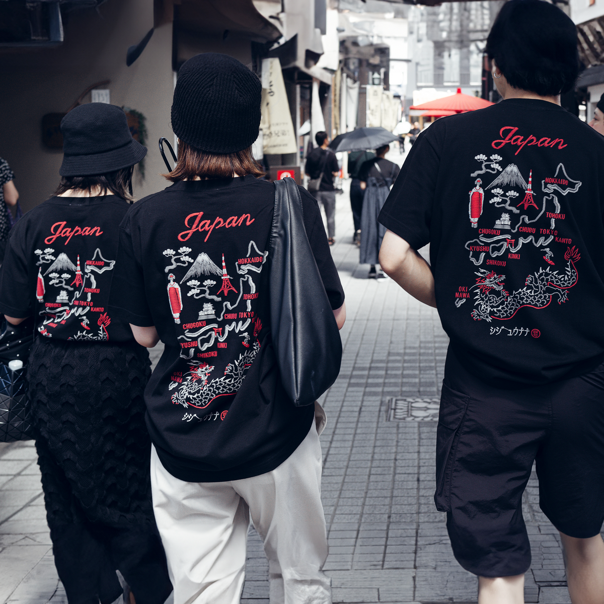 シジュウナナ JAPAN MAP Tシャツ ｜ M〜XL
