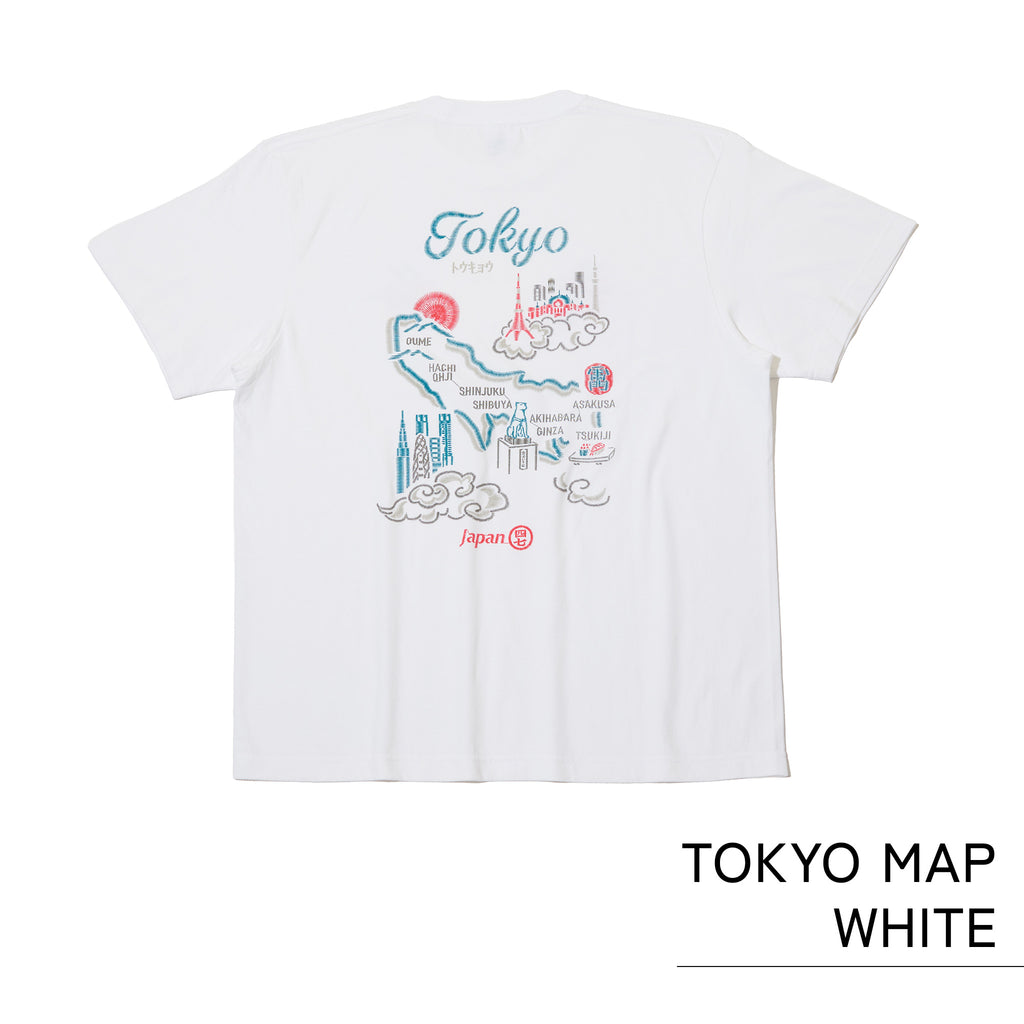 シジュウナナ TOKYO MAP Tシャツ ｜ M〜XL