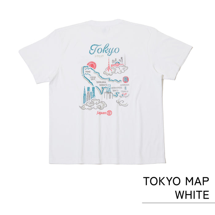 シジュウナナ TOKYO MAP Tシャツ ｜ M〜XL