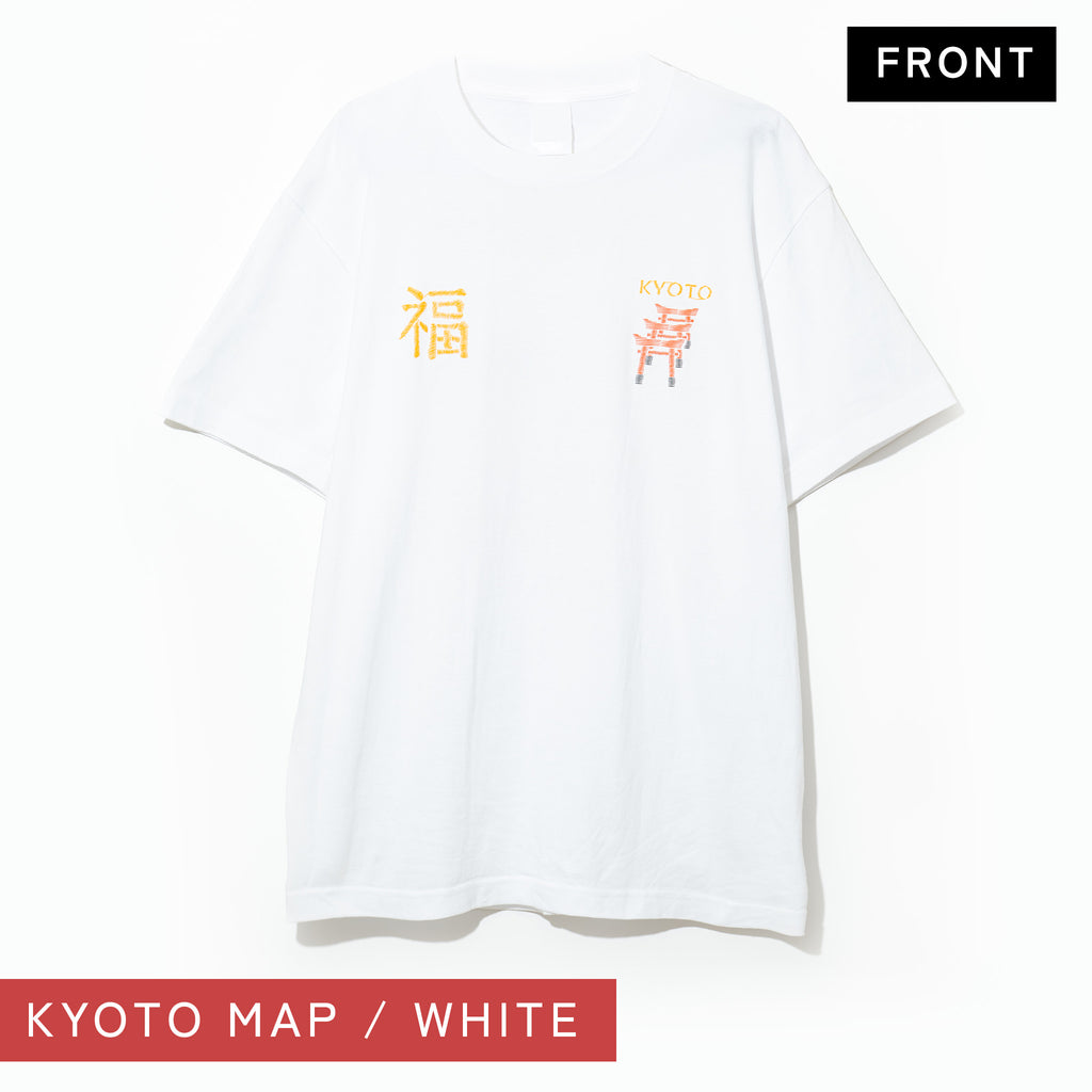 シジュウナナ KYOTO MAP Tシャツ ｜ M〜XL