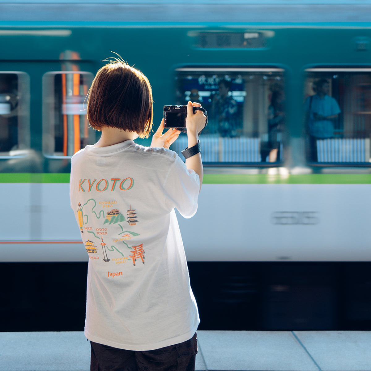 シジュウナナ KYOTO MAP Tシャツ ｜ M〜XL