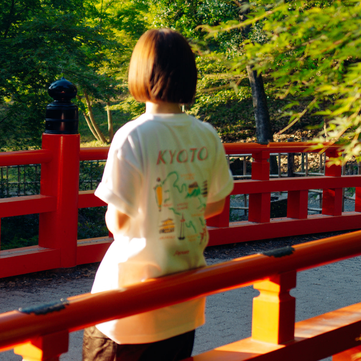 シジュウナナ KYOTO MAP Tシャツ ｜ M〜XL