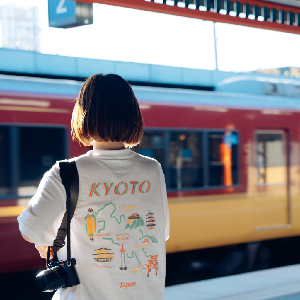 シジュウナナ KYOTO MAP Tシャツ ｜ M〜XL