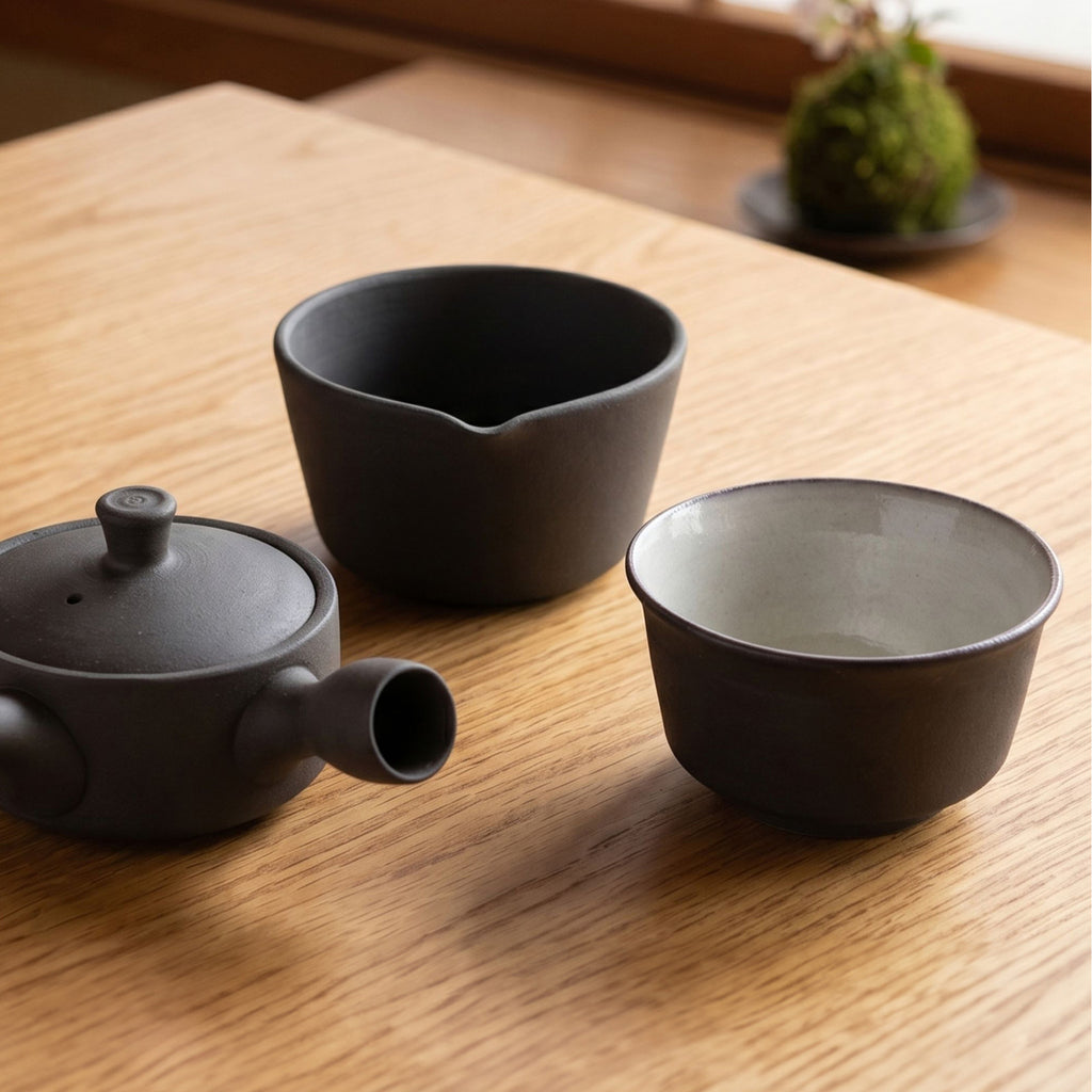 かもしか道具店 茶時間 萬古焼 煎茶碗 直 / 湯飲み 150ml
