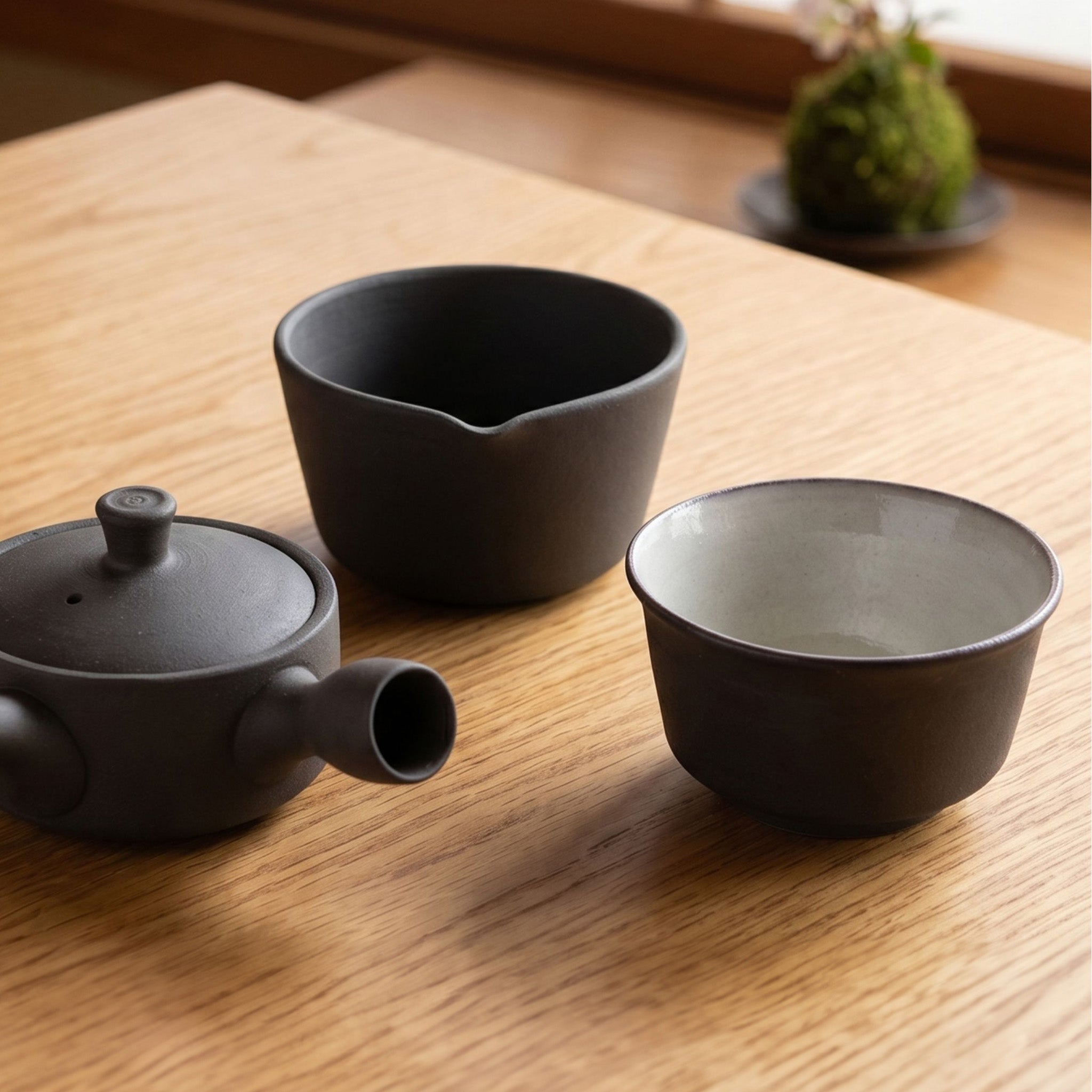 かもしか道具店 茶時間 萬古焼 煎茶碗 直 / 湯飲み 150ml