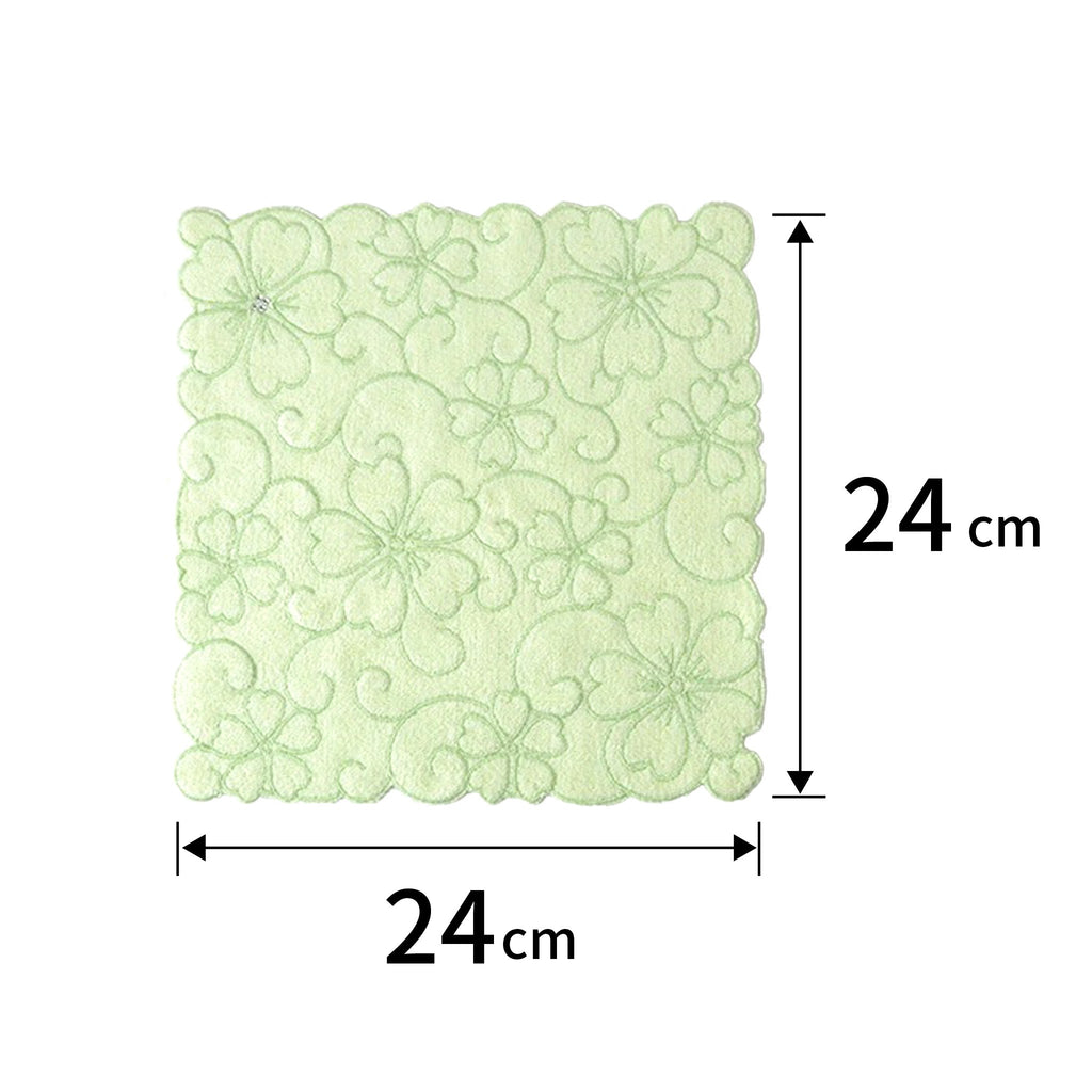 のレン 竹タオル / レーヨン（竹繊維）70% 綿 30% 約24cm×24cm タオルハンカチ