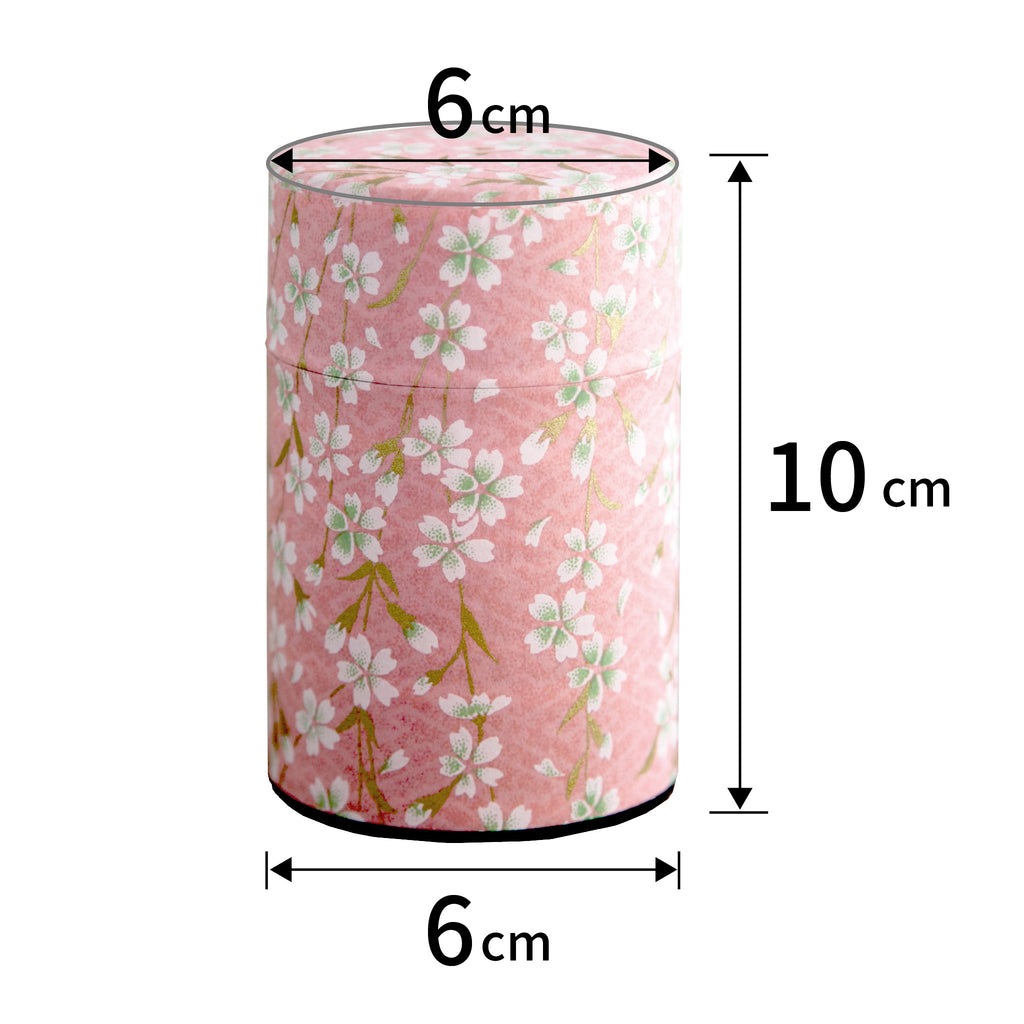 Yuzen washi tea caddy 100g