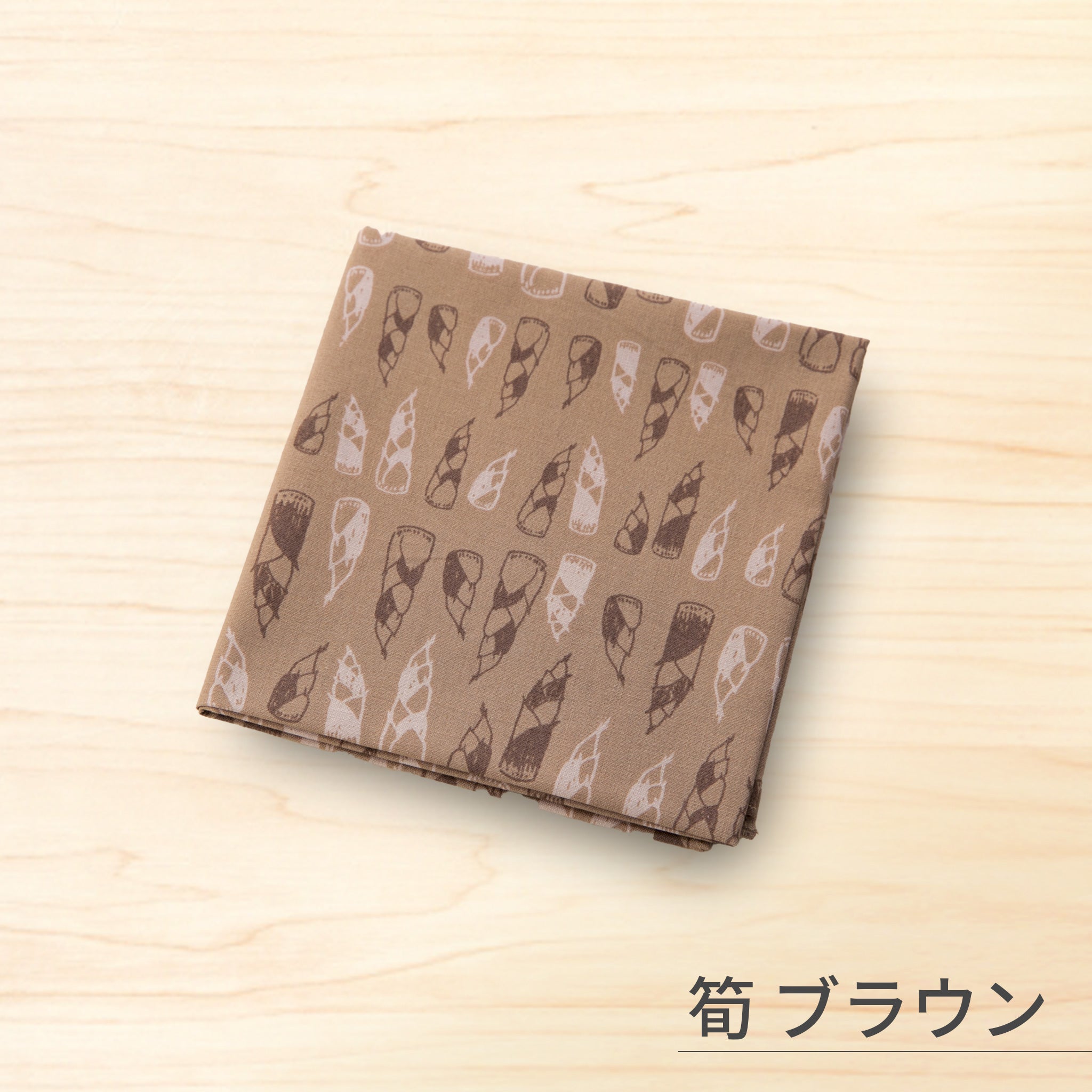 のレン 手捺染の綿ハンカチ / 50×50cm 綿100% 友禅型染め