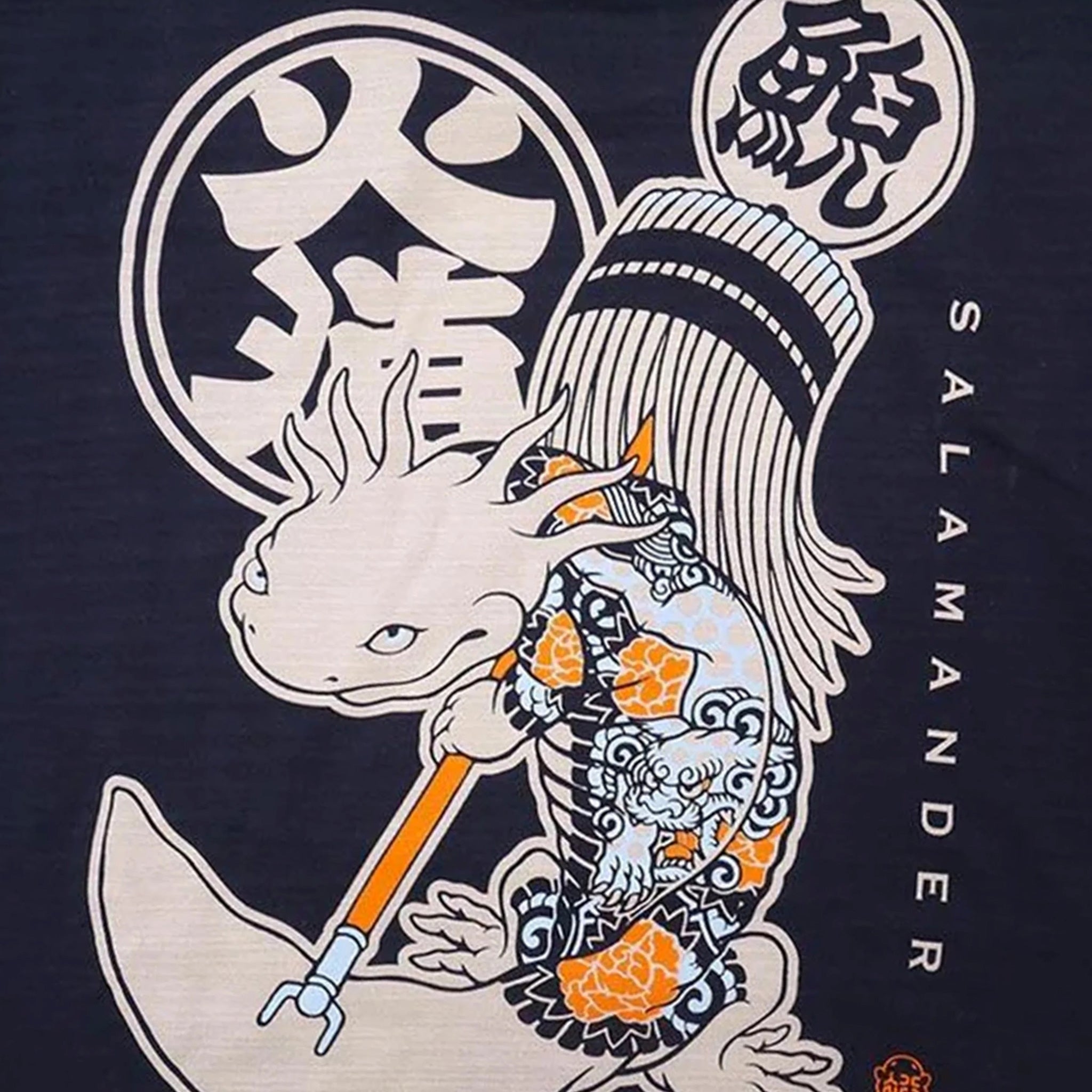 HiKESHi SPiRiT 火消之図抜染スラブ Tシャツ(吽)